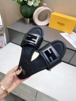 Fendi Baguette Leather Slide Black 8R8136 Ae7T F0Abb - Image 3