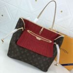 Louis Vuitton Neverfull Bandoulière Inside Out MM Monogram Rouge Sari 32Cm M12096 - Image 2