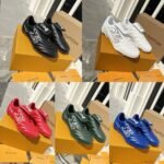 Louis Vuitton Footprint Soccer Sneaker Black 1Ahai9 - Image 6