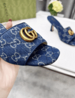Gucci Women’S Gg Denim Sandals - Image 3