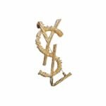 Saint Laurent Ysl Brooch Gold