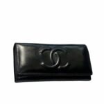 Chanel Long Wallet Black 19Cm