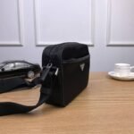 Prada Triangle Logo Re Nylon And Saffiano Leather Black 24Cm 2Vh048 2Dmh F0002 V Ooo - Image 5