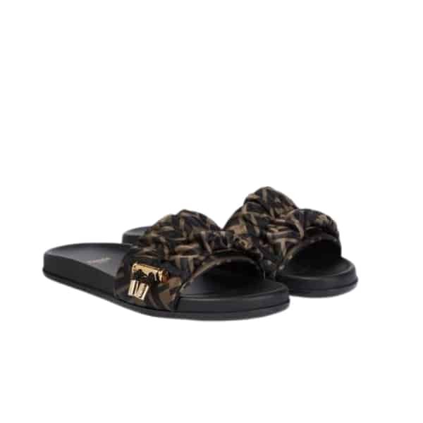 xr:d:DAFnpE9eVkY:537,j:2609105631106023215,t:23070507 Fendi Ff Slides Sandal - Image 1