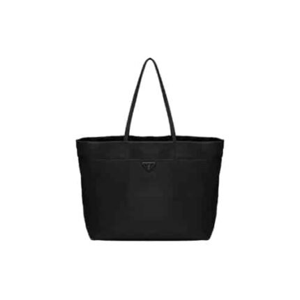 Prada Re-Nylon And Saffiano Leather Tote Bag Black 1Bg107Rv44F0002Vyox