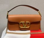 Valentino Locò Calfskin Shoulder Bag In Brown 1W2B0K30Zxlpvg - Image 2