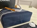 Chanel Denim Shopping Tote Blue 34Cm - Image 8