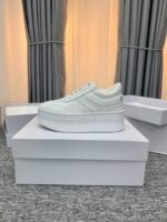 Celine Block Sneaker With Wedge Outsole In Calfskin Optic White 346163338C01Op - Image 6
