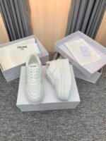 Celine Block Sneaker With Wedge Outsole In Calfskin Optic White 346163338C01Op - Image 3