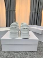 Celine Block Sneaker With Wedge Outsole In Calfskin Optic White 346163338C01Op - Image 2