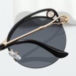Chanel Cutout Round Sunglasses Black - Image 3
