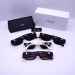 Celine Triomphe Hole Punch Sunglasses Leopard - Image 3