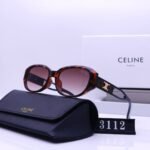 Celine Triomphe Hole Punch Sunglasses Leopard - Image 2