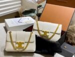 Celine Medium Celine Victoire Bag In Supple Calfskin White 23Cm 116593Fdu 01Bc - Image 2