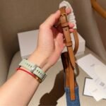 Celine Medium Tilly Bag With Triomphe Studs And Calfskin Denim 22Cm - Image 7