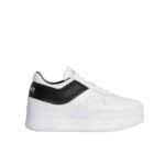 Celine Block Sneaker With Wedge Outsole In Calfskin Optic White Black 346163338C01Ok
