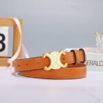 Celine Medium Triomphe Belt In Tan 25Mm 45Ak93A78 04Lu - Image 4