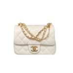 Chanel Mini Flap Bag White 17Cm As4385