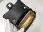 Chanel Flap Bag Mini Cc Rectangular Pearl Crush Gold Black 20Cm As1787 B18602 94305 - Image 3