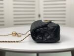 Chanel Flap Bag Mini Cc Rectangular Pearl Crush Gold Black 20Cm As1787 B18602 94305 - Image 9