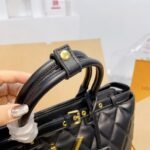 Saint Laurent Calfskin Leather Handbag Black 33Cm - Image 2