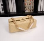 Chanel Classic Flap Beige Gold Hardware 25Cm - Image 8