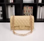 Chanel Classic Flap Beige Gold Hardware 25Cm - Image 9