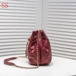 Chanel Drawstring Bag Red 15Cm - Image 3