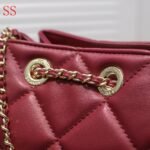 Chanel Drawstring Bag Red 15Cm - Image 8