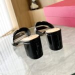 Valentino Vlogo Signature Patent Leather Slide Sandal Black 6W2S0Ha6Tmk 0No - Image 3