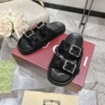 Gucci Women’s Slide Sandal Black ‎816380 Aaduo 1000 - Image 3