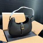 Saint Laurent Le Fermoir Hobo Bag Black 24Cm - Image 2