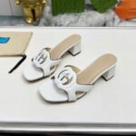 Gucci Women’s Interlocking G Slide Sandal White ‎782413 Aaazg 9022 - Image 2