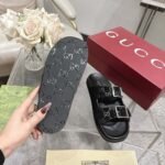 Gucci Women’s Slide Sandal Black ‎816380 Aaduo 1000 - Image 4
