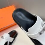 Hermes Empire Sandal Blanc H221074Z 90350 - Image 7