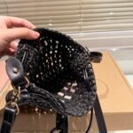 Miumiu Woven Fabric Mini Bag Black 22Cm 5Nd016 2Do1 F0889 - Image 4