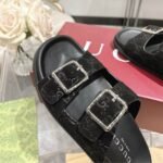 Gucci Women’s Slide Sandal Black ‎816380 Aaduo 1000 - Image 5