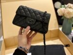 Chanel Flap Bag Black 20Cm - Image 4