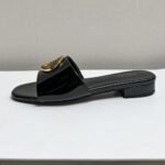 Gucci Women Round Interlocking G Sandal In Black - Image 6