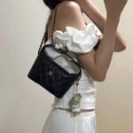 Chanel 25C Hobo Bag Caviar Black 17Cm - Image 4