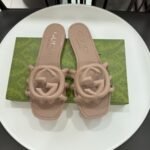 Gucci Women’s Interlocking G Slide Sandal Light Beige 780307 J8700 2526 - Image 5