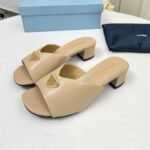 Prada Padded Nappa Leather Sandals Beige 1Xx711 2Dl8 F0036 F A035 - Image 5