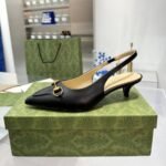 Gucci Women’s Horsebit Slingback Pump Black 782407 Dmbt0 1000 - Image 3