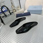 Prada Brushed Leather Mules Black 1S825N 055 F0002 F 015 - Image 4