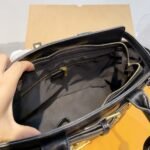 Saint Laurent Calfskin Leather Handbag Black 33Cm - Image 6