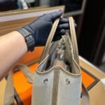 Hermes Garden Party 30 Handbag Canvas Etoupe 30Cm - Image 4