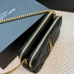 Saint Laurent Mini Becky Double Zip Bag Black 20Cm - Image 5