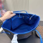 Louis Vuitton Neverfull MM Bag Ikat Flower Monogram Granblue Blue 33Cm M40938 - Image 5