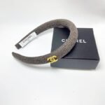 Chanel Small Cc Tweed Headband With Gold Hardware Multicolor - Image 2