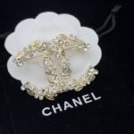 Chanel Floral Enamel And Crystal Brooch With Pearl Accents - Image 2